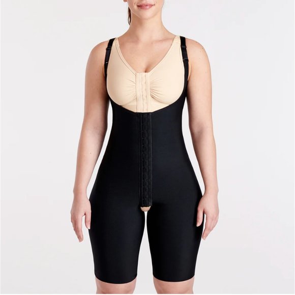 Marena Recovery FBCS-2XS-B COMPRESSION BODYSUIT FOR BBL FAT TRANSFER-THIGH LENGT - Picture 1 of 6